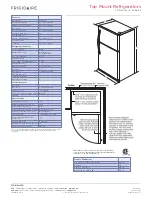 Preview for 2 page of Frigidaire FFTR1817L Specifications