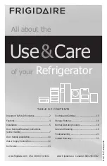 Frigidaire FFTR2021TB Use & Care Manual предпросмотр