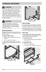 Предварительный просмотр 16 страницы Frigidaire FFTR2021TB Use & Care Manual