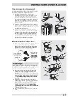 Предварительный просмотр 17 страницы Frigidaire FFTW1001P Important Safety Instructions Manual