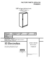 Frigidaire FFU09K0CW Factory Parts Catalog preview