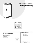 Предварительный просмотр 1 страницы Frigidaire FFU11FK0FW Factory Parts Catalog