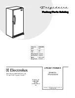 Frigidaire FFU1423D Factory Parts Catalog предпросмотр