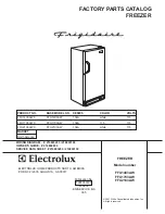 Frigidaire FFU14C3AW Factory Parts Catalog preview