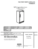 Frigidaire FFU14C3CW Factory Parts Catalog preview