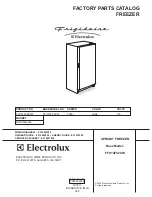 Preview for 1 page of Frigidaire FFU14FC2CW Factory Parts Catalog