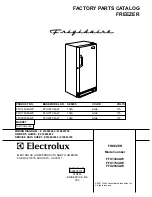 Frigidaire FFU14FC4AW Factory Parts Catalog preview