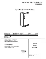 Frigidaire FFU17D7H Factory Parts Catalog preview