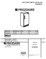 Frigidaire FFU17D7HW0 Factory Parts Catalog preview