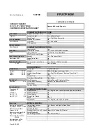 Preview for 1 page of Frigidaire FFU17F9GW Specification Sheet