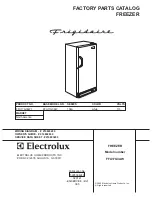 Frigidaire FFU17G3AW Factory Parts Catalog preview