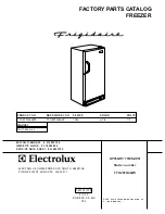 Предварительный просмотр 1 страницы Frigidaire FFU20FG4AW Factory Parts Catalog