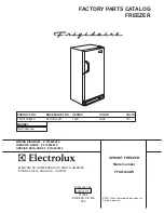 Frigidaire FFU21G3AW Factory Parts Catalog предпросмотр