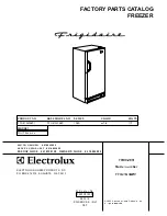 Frigidaire FFU21G3AW1 Factory Parts Catalog preview