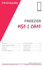 Frigidaire FFUF2021AW Use & Care Manual preview