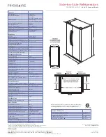 Предварительный просмотр 2 страницы Frigidaire FFUS2613L M Specifications & Installation