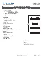 Предварительный просмотр 1 страницы Frigidaire FGB24L2A Specifications