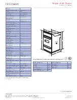 Предварительный просмотр 2 страницы Frigidaire FGB24S5AS - 24 Inch Single Gas Wall Oven Specifications