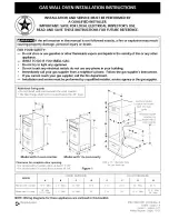 Frigidaire FGB24S5DCA Installation Instructions Manual предпросмотр