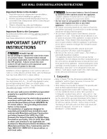 Preview for 2 page of Frigidaire FGB24S5DCA Installation Instructions Manual