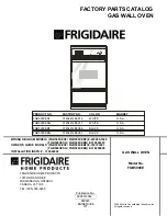 Preview for 1 page of Frigidaire FGB500CE Factory Parts Catalog