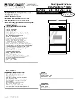 Preview for 1 page of Frigidaire FGB557CES Specifications