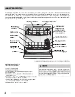 Предварительный просмотр 4 страницы Frigidaire FGBD2431KF - Gallery 24" Dishwasher (Spanish) Uso Y Cuidado