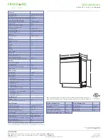 Предварительный просмотр 2 страницы Frigidaire FGBD2431KF - Gallery 24" Dishwasher Specifications