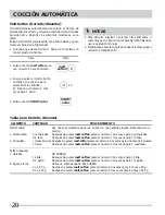 Preview for 20 page of Frigidaire FGBM185KB - Microwave (Spanish) Uso Y Cuidado