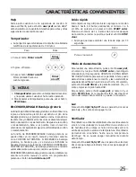 Preview for 25 page of Frigidaire FGBM185KB - Microwave (Spanish) Uso Y Cuidado