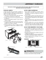 Preview for 27 page of Frigidaire FGBM185KB - Microwave (Spanish) Uso Y Cuidado