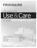 Frigidaire FGBM205KB Use & Care Manual preview