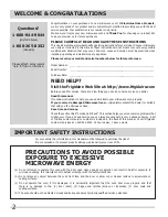 Preview for 2 page of Frigidaire FGBM205KB Use & Care Manual