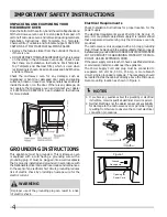 Preview for 4 page of Frigidaire FGBM205KB Use & Care Manual