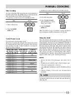 Preview for 11 page of Frigidaire FGBM205KB Use & Care Manual