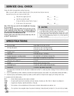 Preview for 28 page of Frigidaire FGBM205KB Use & Care Manual