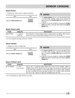 Preview for 15 page of Frigidaire FGBM205KBA Use & Care Manual