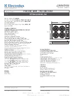 Frigidaire FGC26C3AU - 26" Gas Cooktop Specifications предпросмотр