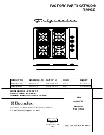 Frigidaire FGC30S4A Factory Parts Catalog предпросмотр