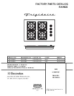 Frigidaire FGC30S8J Factory Parts Catalog preview