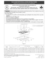 Frigidaire FGC36S5ECA Installation Instructions Manual preview
