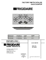 Предварительный просмотр 1 страницы Frigidaire FGC36S6H Factory Parts Catalog