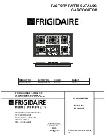 Frigidaire FGC6X9XE Factory Parts Catalog предпросмотр