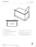 Preview for 3 page of Frigidaire FGCH20M7LW Dimension Manual