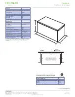 Предварительный просмотр 2 страницы Frigidaire FGCH20M7LW Features & Specifications