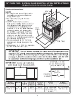 Предварительный просмотр 4 страницы Frigidaire FGDS3065PF Installation Instructions Manual