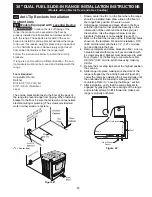 Предварительный просмотр 15 страницы Frigidaire FGDS3065PF Installation Instructions Manual