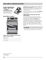 Preview for 2 page of Frigidaire FGEF300DNB Important Safety Instructions Manual