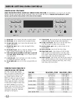 Preview for 12 page of Frigidaire FGEF300DNB Important Safety Instructions Manual