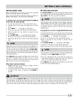 Preview for 15 page of Frigidaire FGEF300DNB Important Safety Instructions Manual